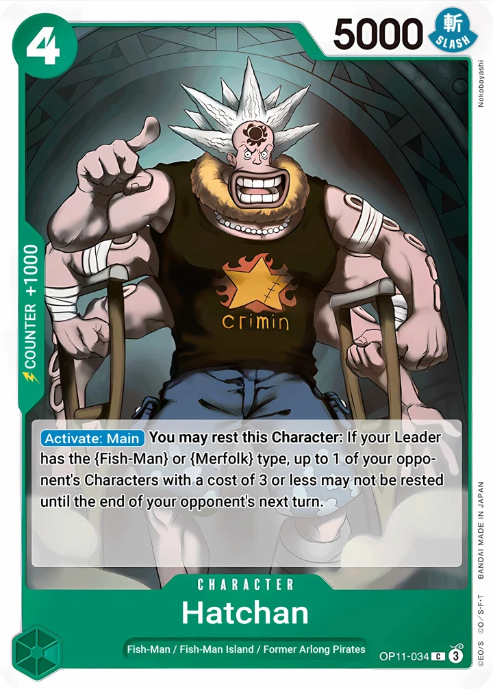 Hatchan (OP11-034) One Piece card