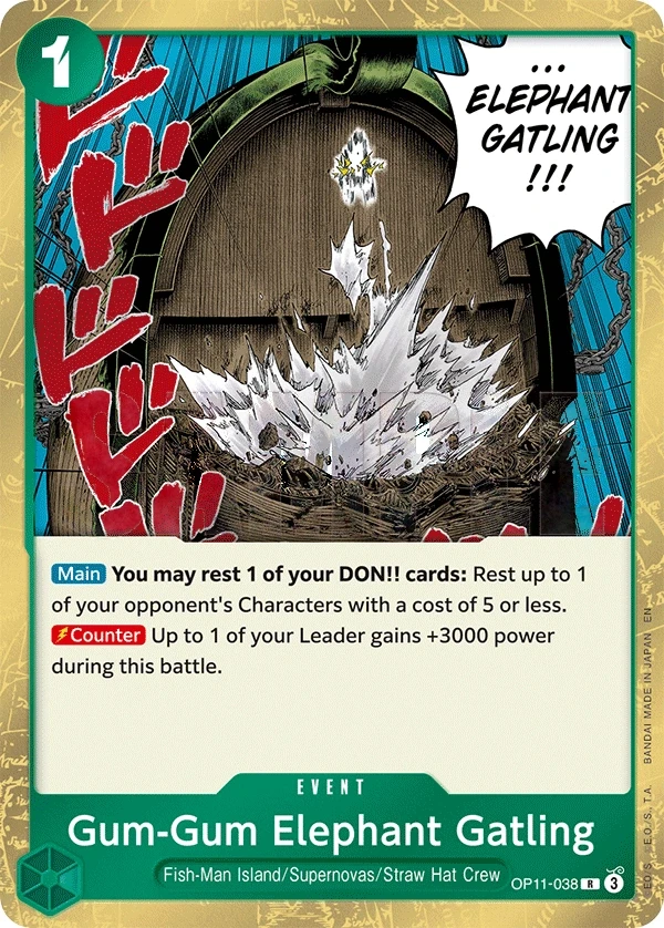 Gum-Gum Elephant Gatling (OP11-038) One Piece card