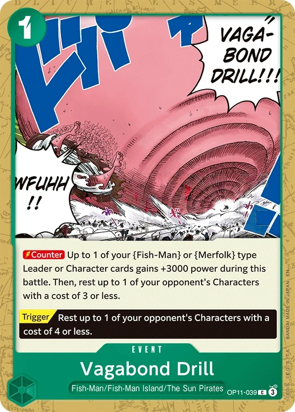 Vagabond Drill (OP11-039) One Piece card