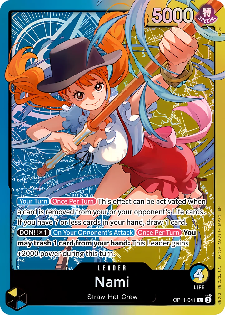 Nami (OP11-041_p3) Alt Art One Piece card