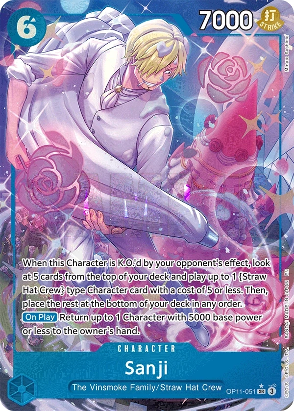 Sanji (OP11-051_p1) Alt Art One Piece card