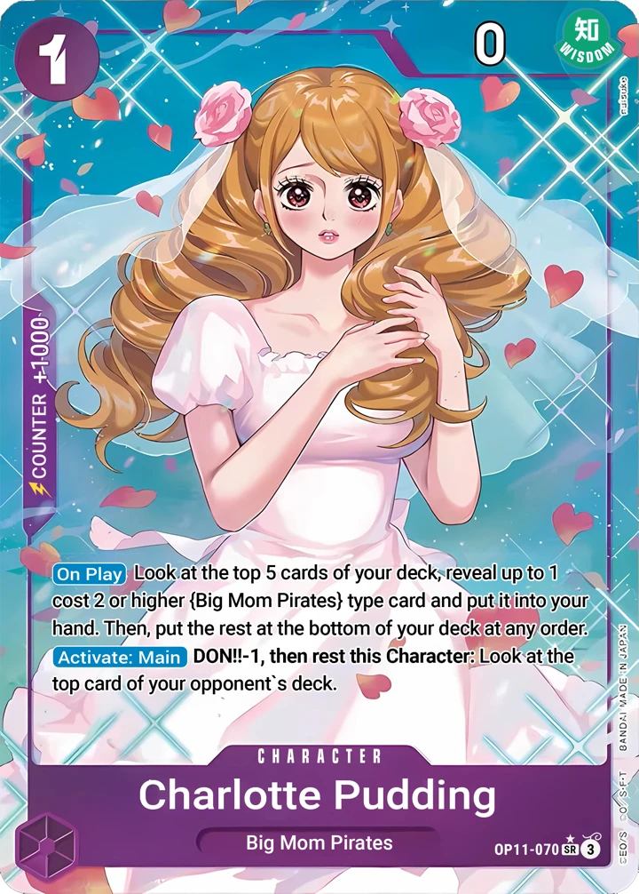 Charlotte Pudding (OP11-070_p1) Alt Art One Piece card