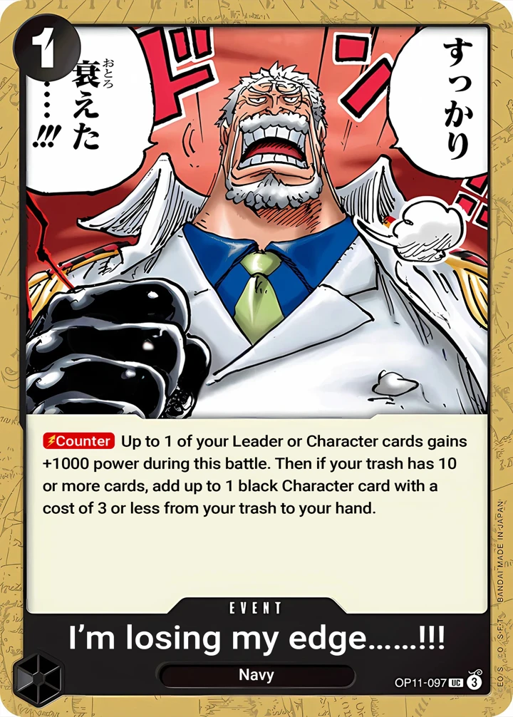 After All These Years I'm Losing My Edge!!! (OP11-097) One Piece card