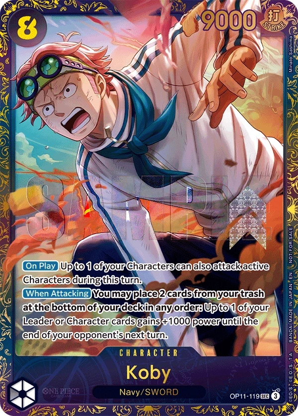 Koby (OP11-119_p2) Alt Art One Piece card