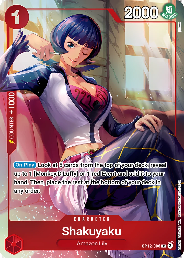 Shakuyaku (OP12-006_p1) Alt Art One Piece card