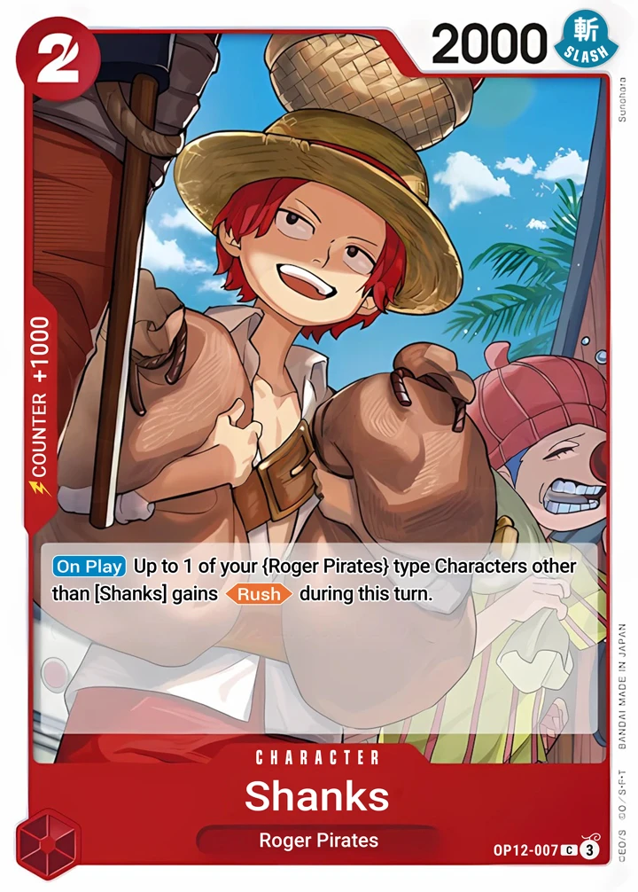 Shanks (OP12-007) One Piece card