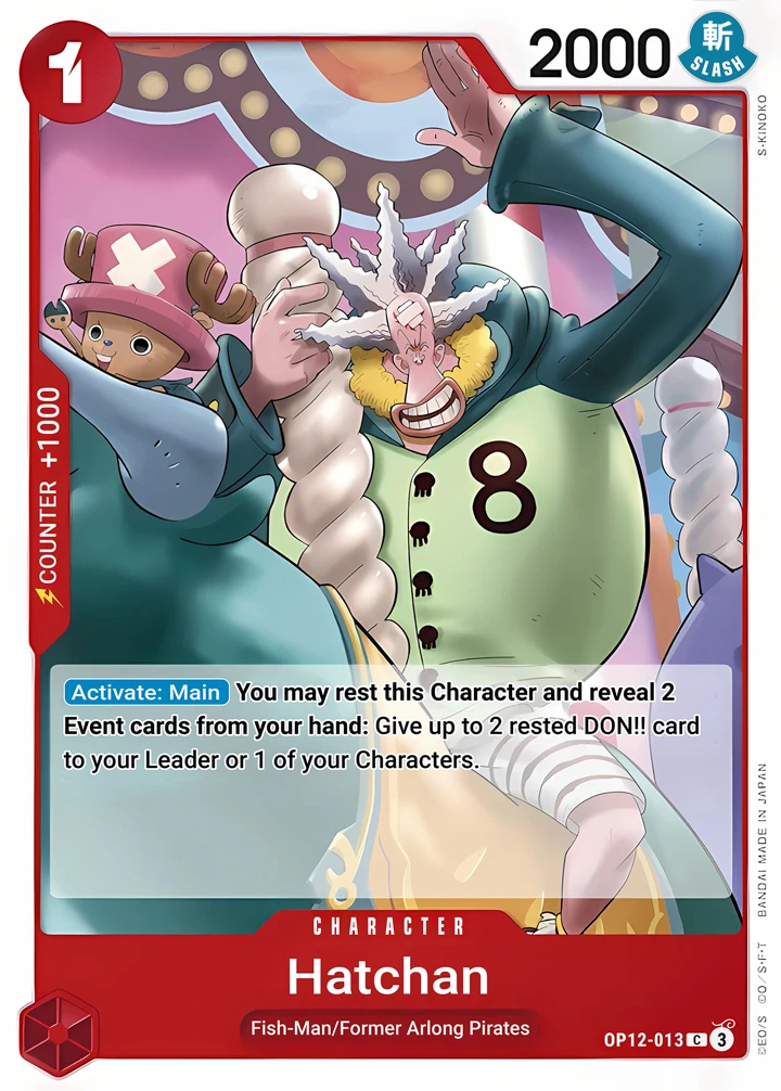 Hatchan (OP12-013) One Piece card
