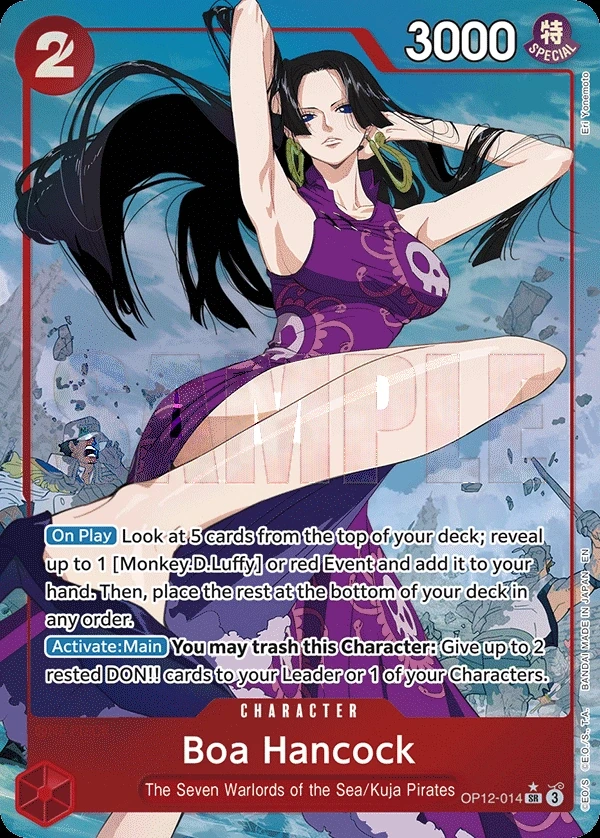 Boa Hancock (OP12-014_p1) Alt Art One Piece card