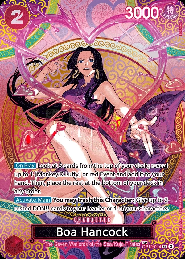 Boa Hancock (OP12-014_p2) SP One Piece card