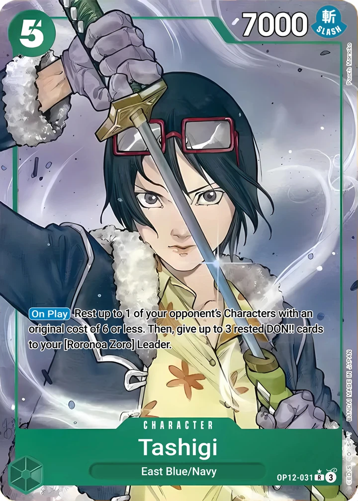 Tashigi (OP12-031_p1) Alt Art One Piece card
