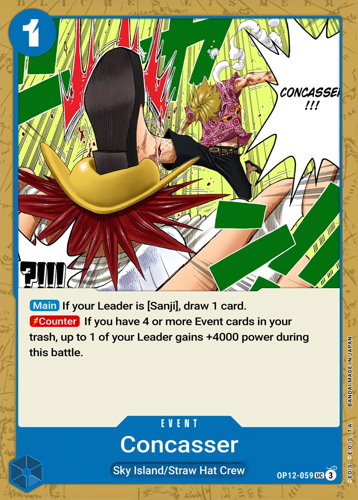 Concasser (OP12-059) One Piece Card Game card