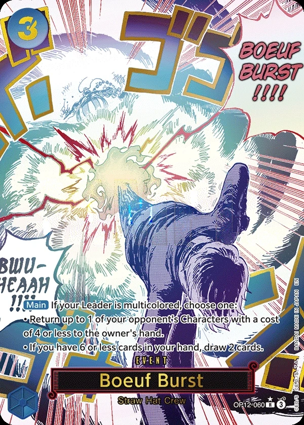 Boeuf Burst (OP12-060_p1) Alt Art One Piece card