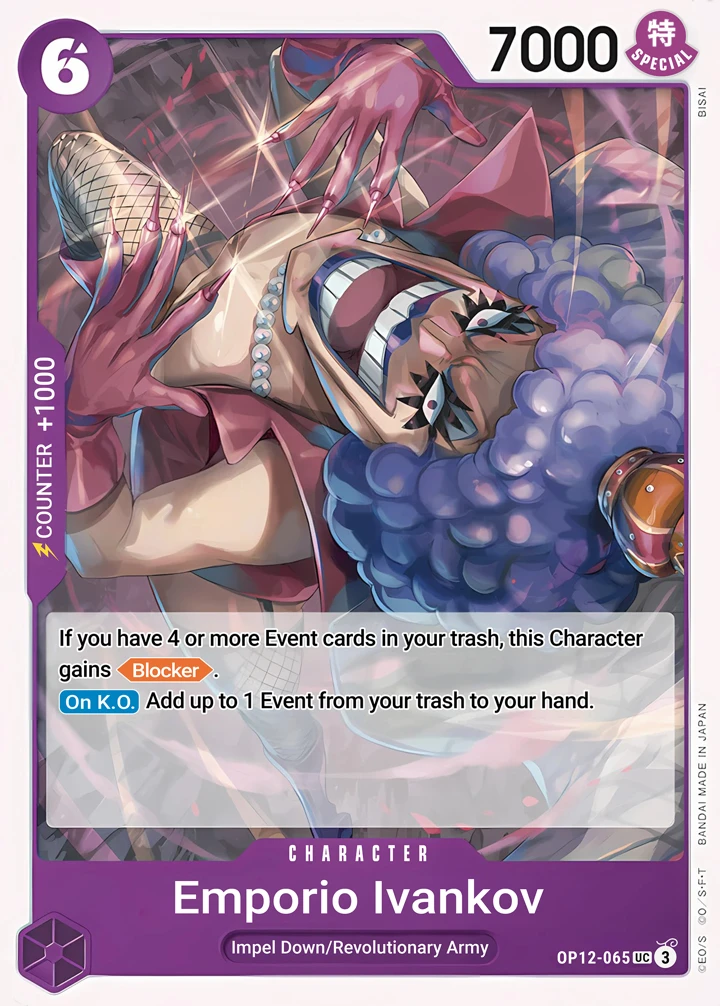 Emporio.Ivankov (OP12-065) One Piece card