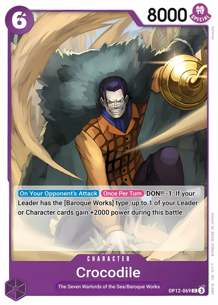 Crocodile (OP12-069) One Piece card