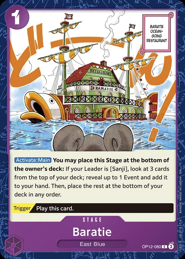 Baratie (OP12-080) One Piece card