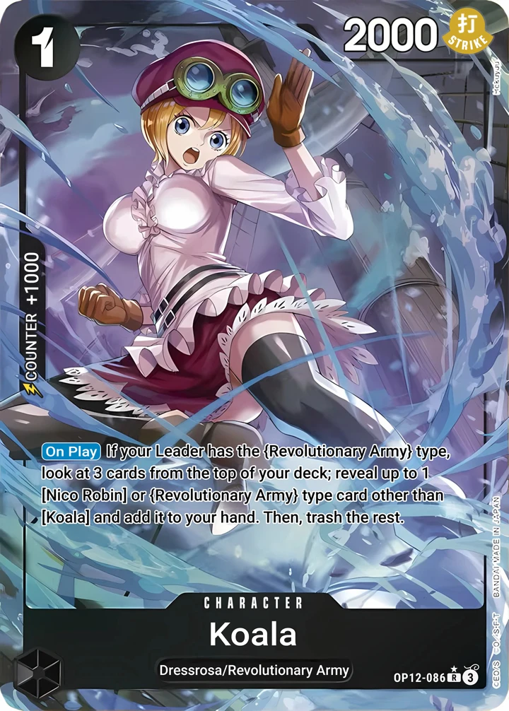 Koala (OP12-086_p1) Alt Art One Piece card