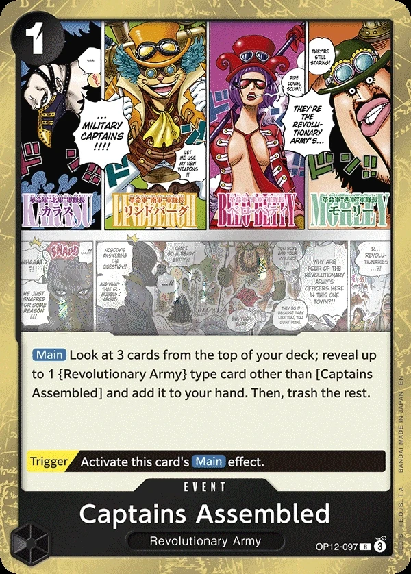 Captains Assembled (OP12-097) One Piece card