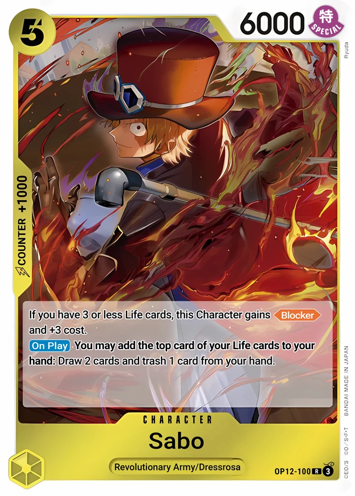 Sabo (OP12-100) One Piece card