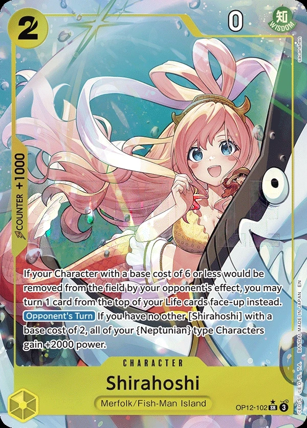 Shirahoshi (OP12-102_p1) Alt Art One Piece card