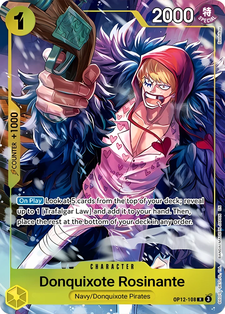 Donquixote Rosinante (OP12-108_p3) Alt Art One Piece card