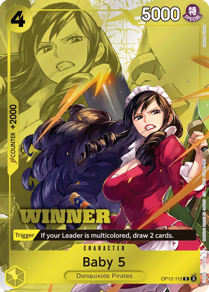 Baby 5 (OP12-112_p3) Alt Art One Piece card
