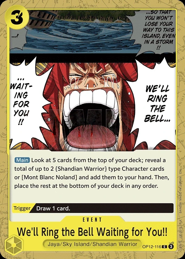 We'll Ring the Bell Waiting for You!! (OP12-116) One Piece card