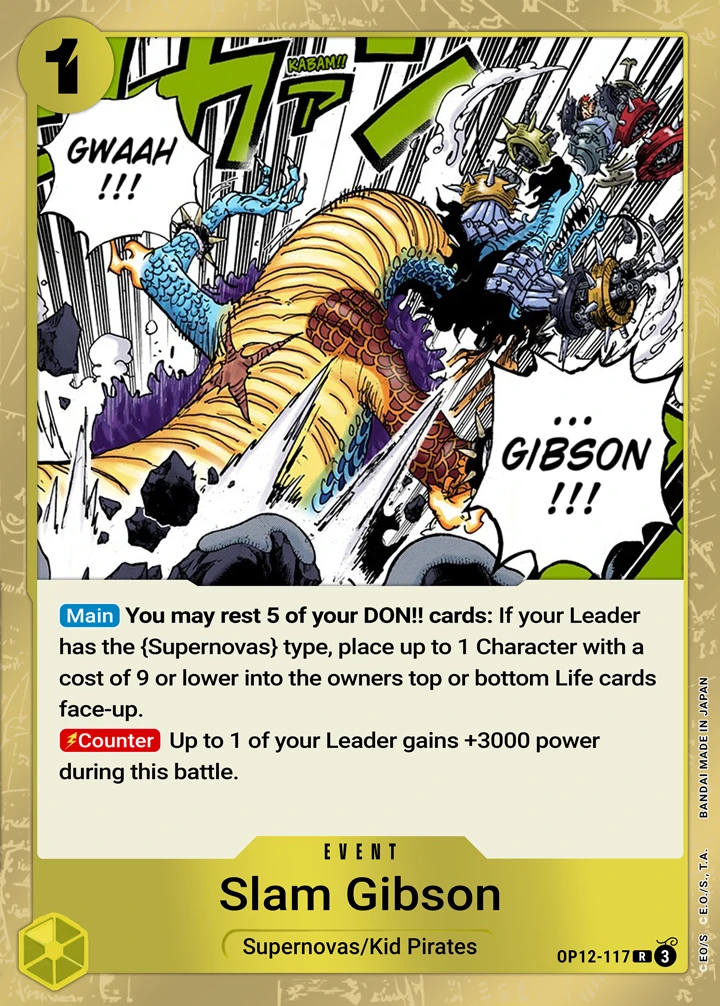 Slam Gibson (OP12-117) One Piece card