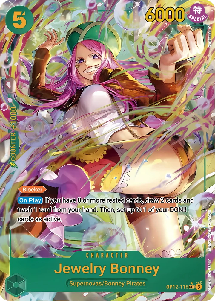 Jewelry Bonney (OP12-118_p1) Alt Art One Piece card