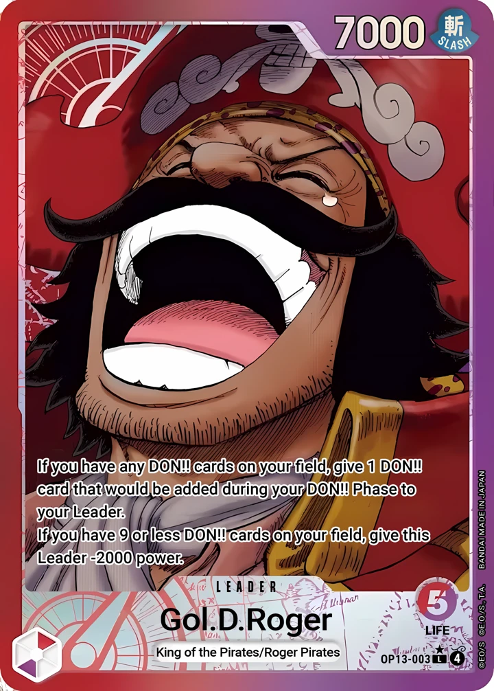 Gol.D.Roger (OP13-003_p1) Alt Art One Piece card