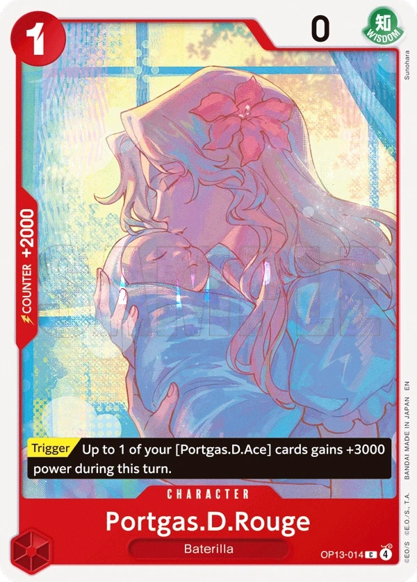 Portgas.D.Rouge (OP13-014) One Piece card