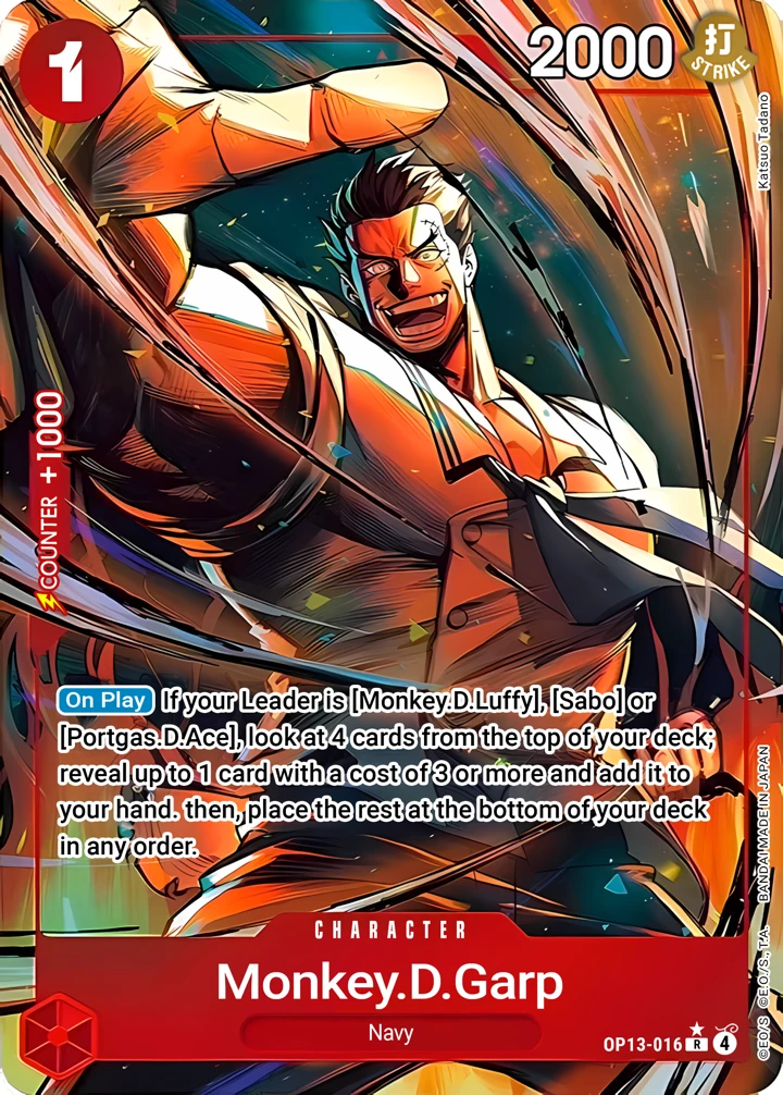 Monkey.D.Garp (OP13-016_p1) Alt Art One Piece card