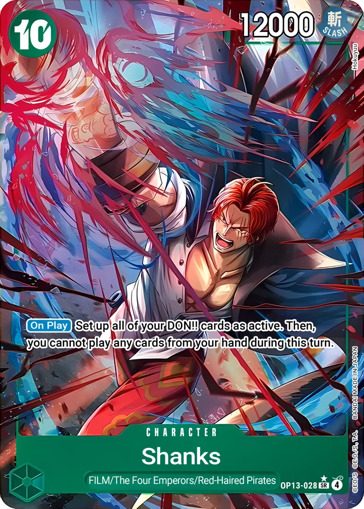 Shanks (OP13-028_p1) Alt Art One Piece card
