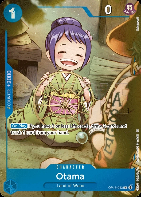 Otama (OP13-043_p1) Alt Art One Piece card
