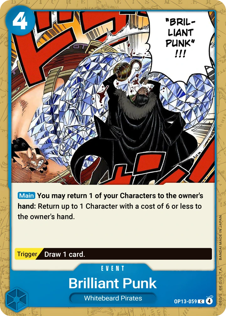 Brilliant Punk (OP13-059) One Piece Card Game card