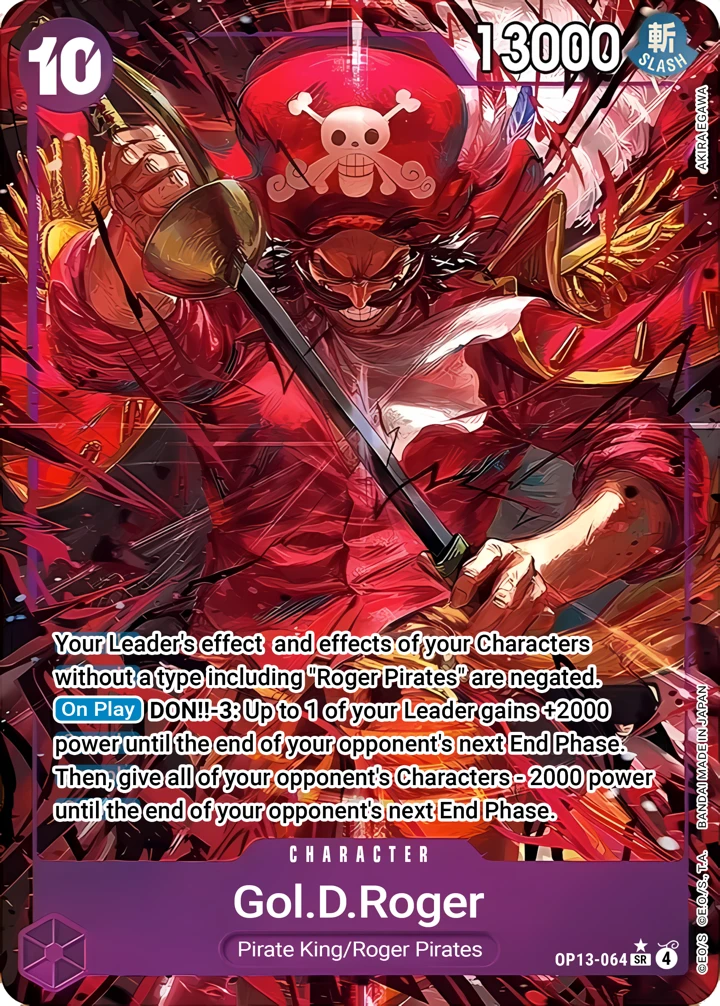 Gol.D.Roger (OP13-064_p1) Alt Art One Piece card