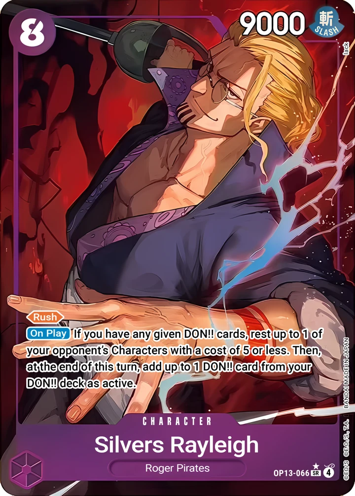 Silvers Rayleigh (OP13-066_p1) Alt Art One Piece card
