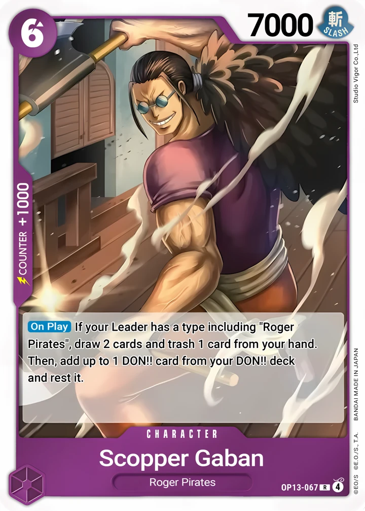Scopper Gaban (OP13-067) One Piece card