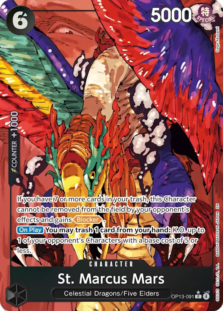 St. Marcus Mars (OP13-091_p1) Alt Art One Piece card