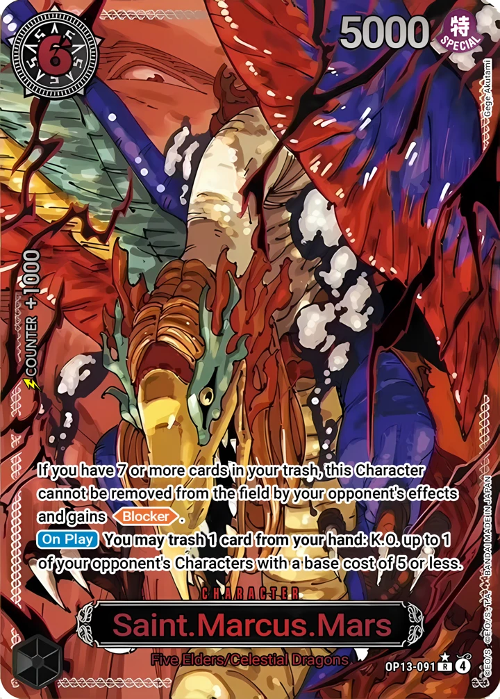St. Marcus Mars (OP13-091_p2) Alt Art One Piece card