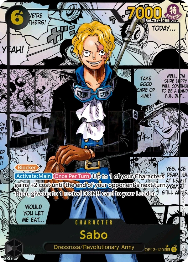 Sabo (OP13-120_p2) Alt Art One Piece card