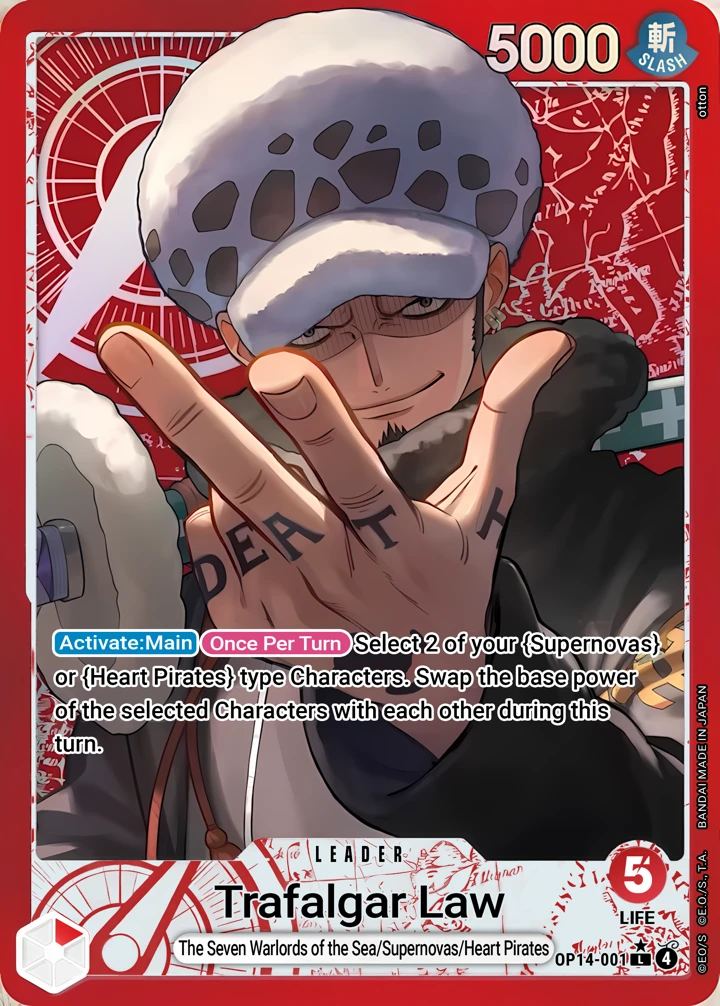 Trafalgar Law (OP14-001_p1) Alt Art One Piece card