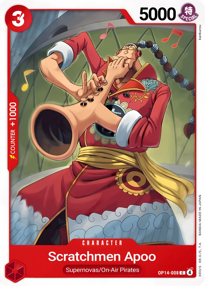 Scratchmen Apoo (OP14-008) One Piece card