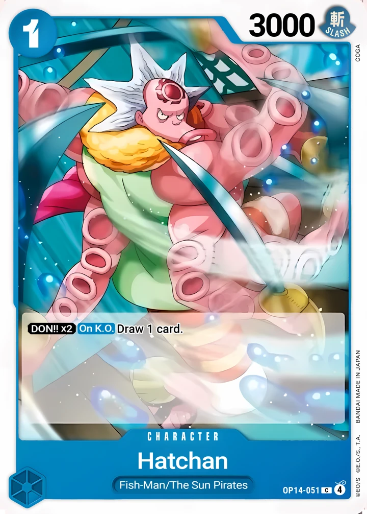Hatchan (OP14-051) One Piece card