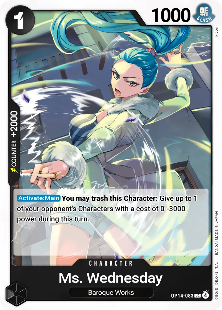Ms. Wednesday (OP14-083) One Piece card