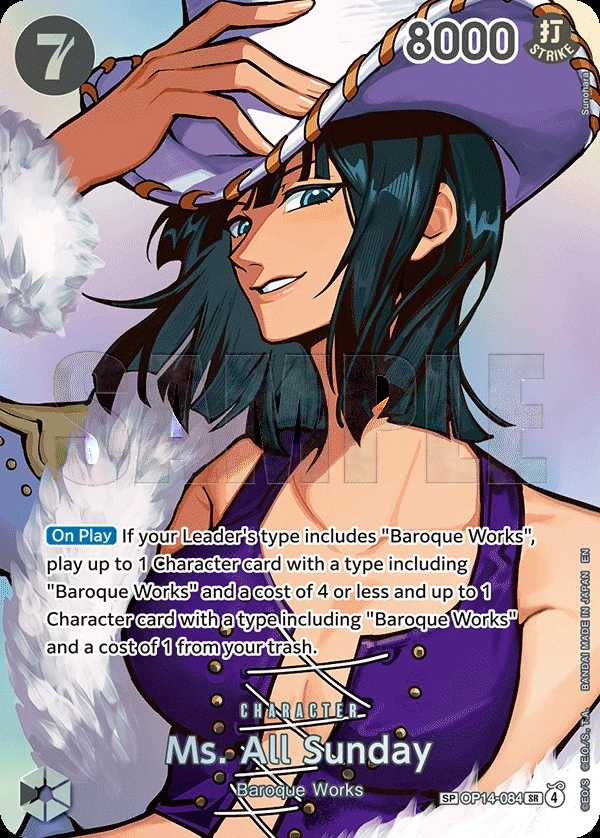 Ms. All Sunday (OP14-084_p2) SP One Piece card