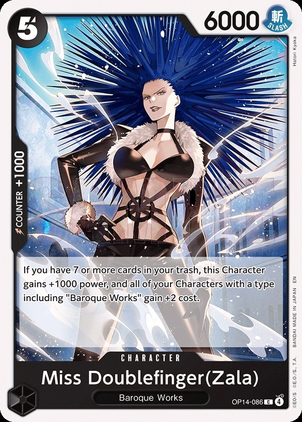 Miss Doublefinger(Zala) (OP14-086) One Piece card