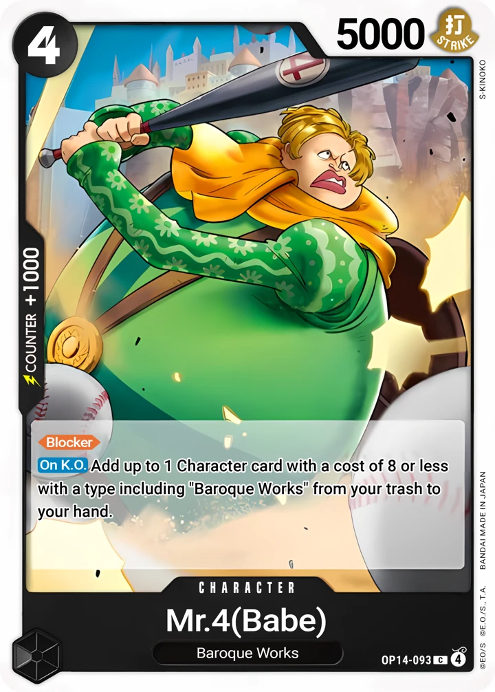 Mr.4(Babe) (OP14-093) One Piece card