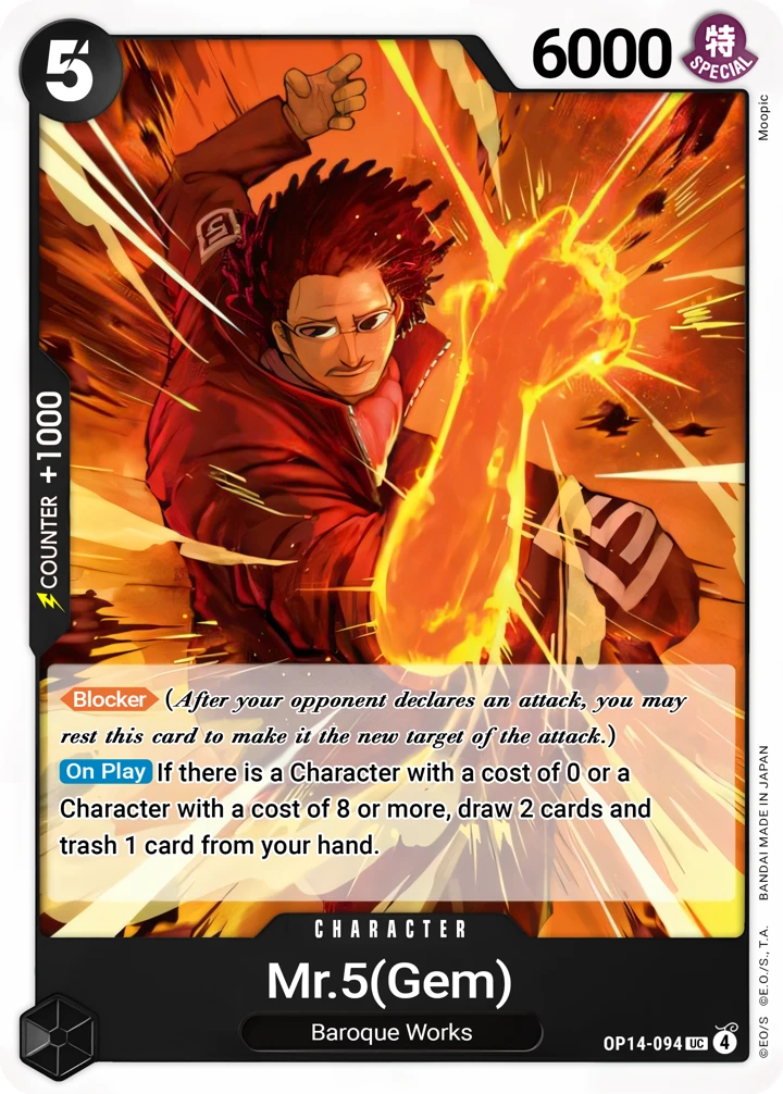 Mr.5(Gem) (OP14-094) One Piece card