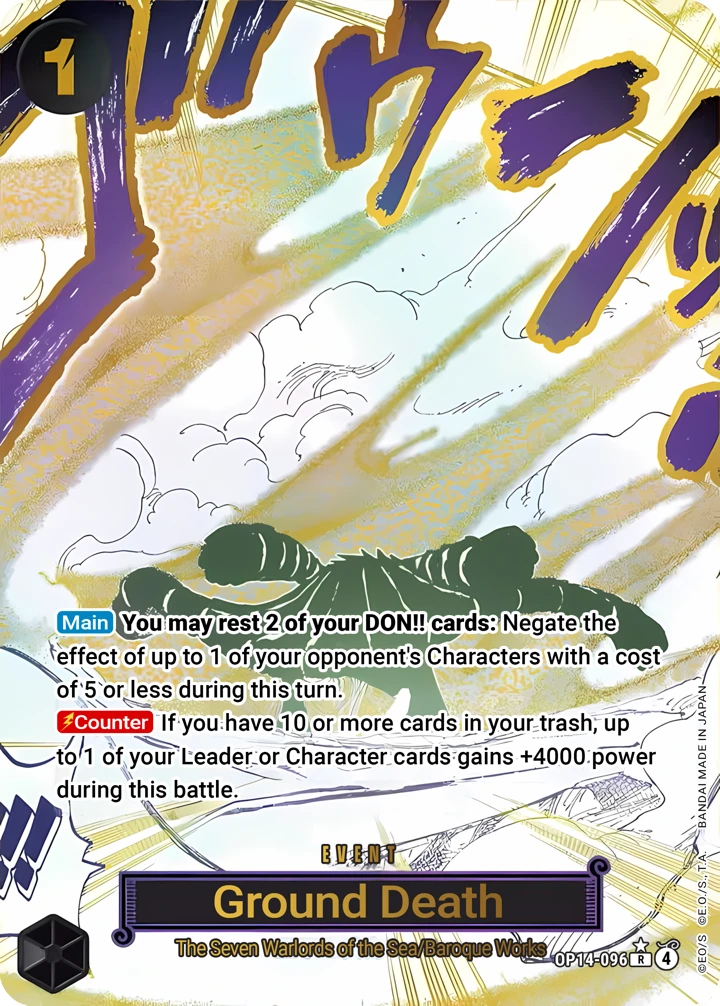 Ground Death (OP14-096_p1) Alt Art One Piece card