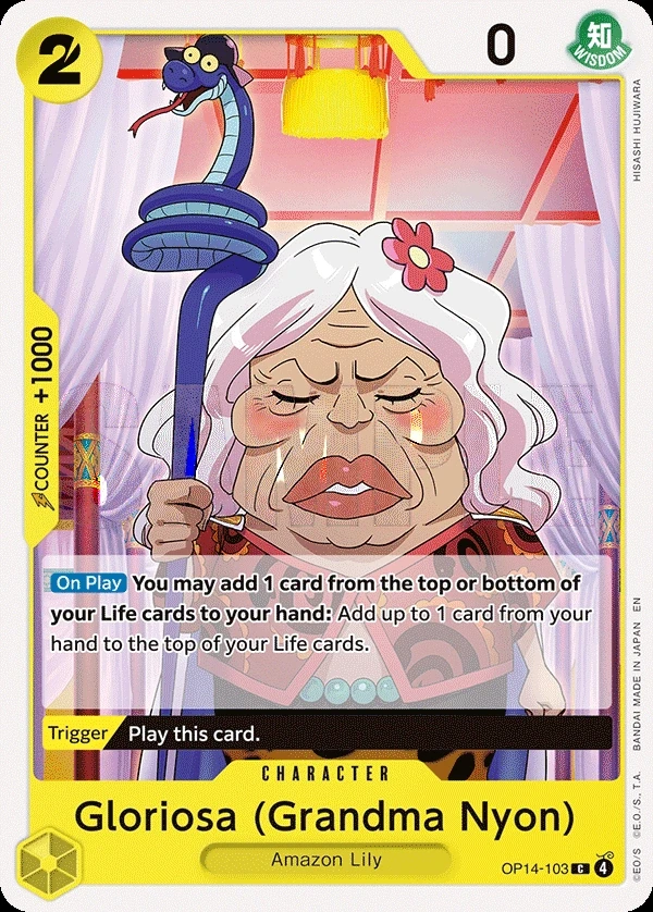Gloriosa (Grandma Nyon) (OP14-103) One Piece card